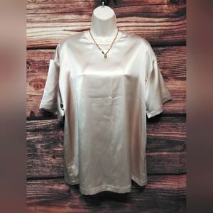 Bohme Oversized Women's Gold Elegance Top Size Large! New Condition